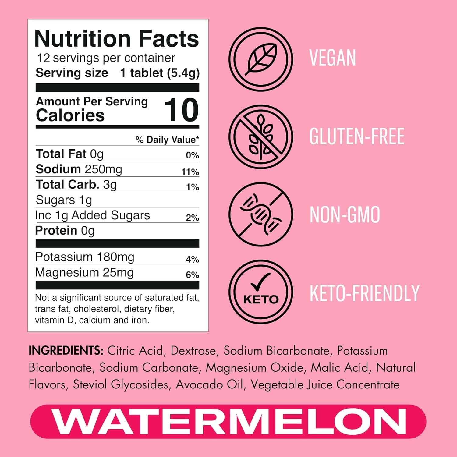 Electrolyte Tablets - Watermelon (12 CT)