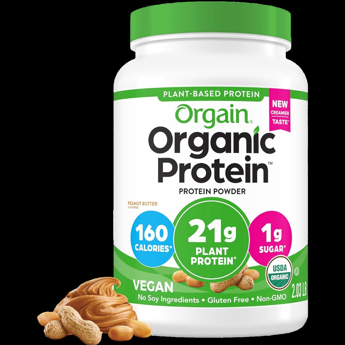 Organic Vegan Protein Powder - Peanut Butter