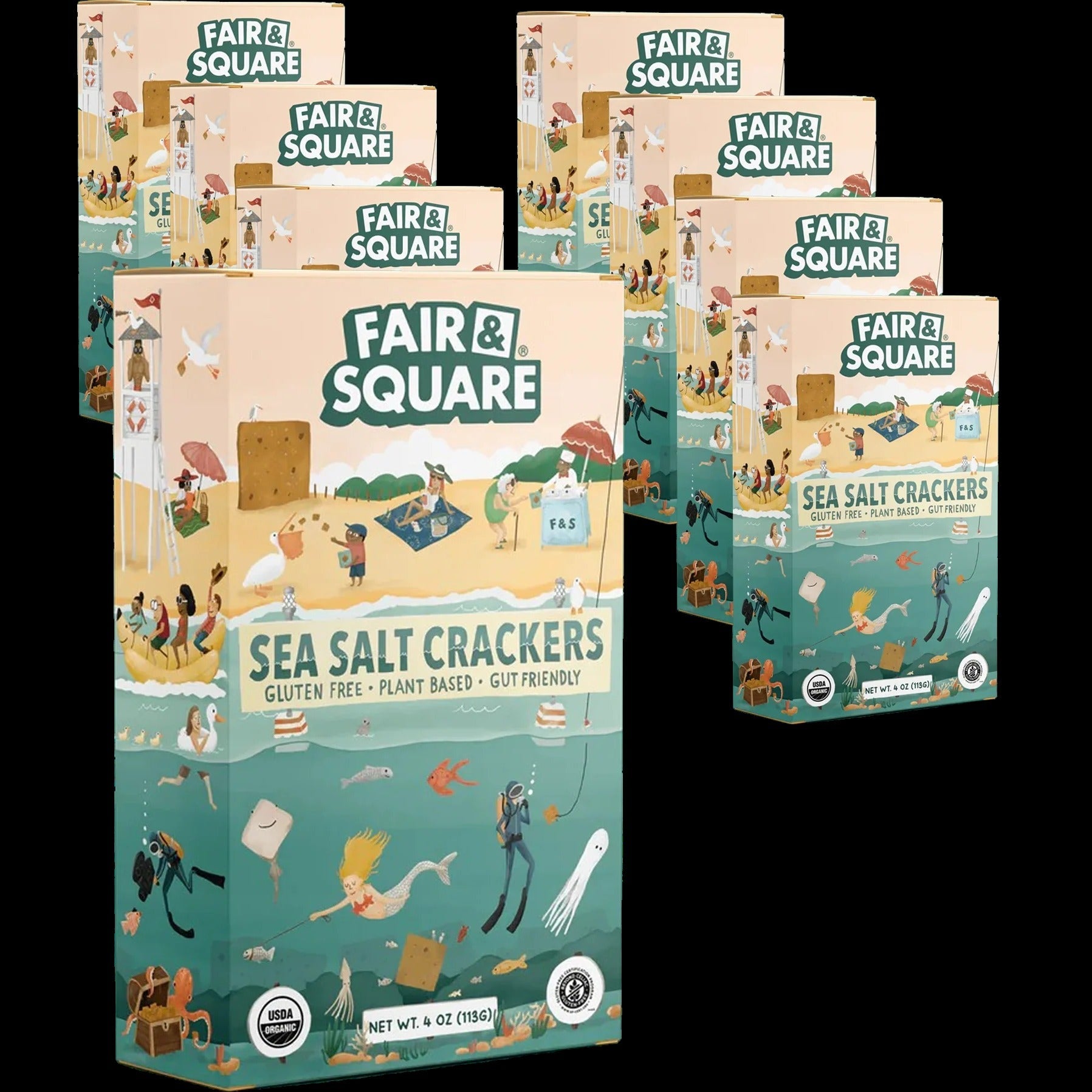 Sea Salt Crackers (8 Pack)
