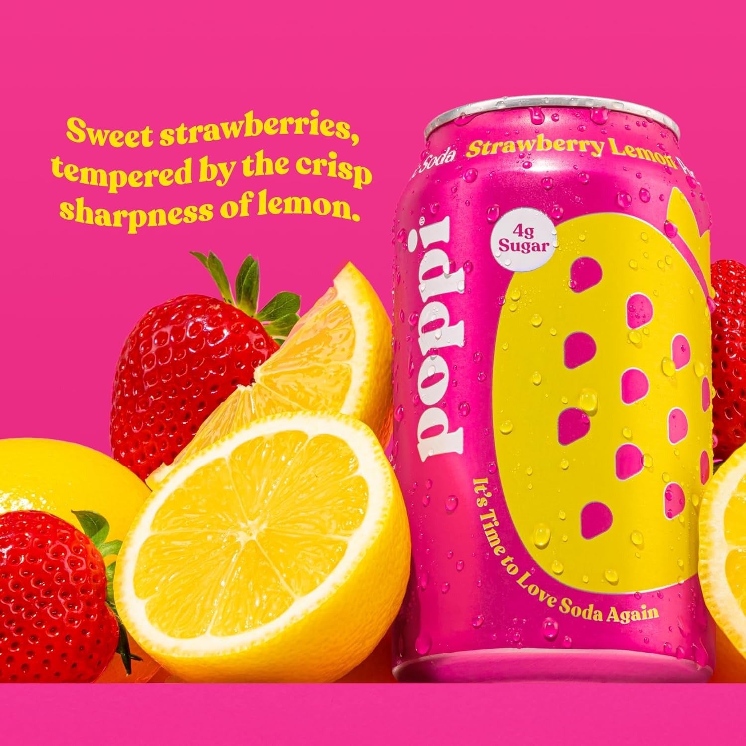 Strawberry Lemon Prebiotic Soda (12 Pack)