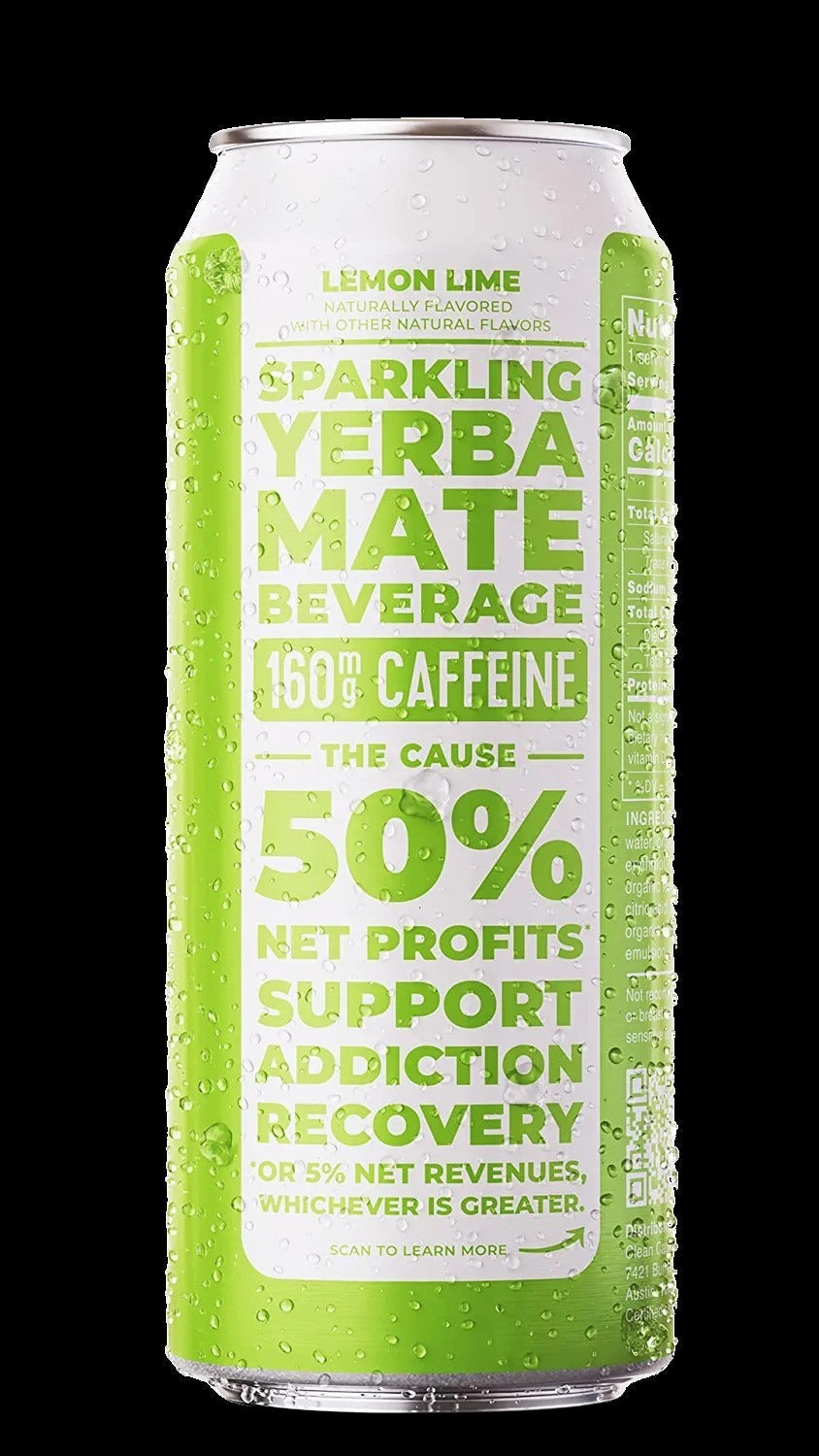 Sparkling Lemon Lime Yerba Mate Tea