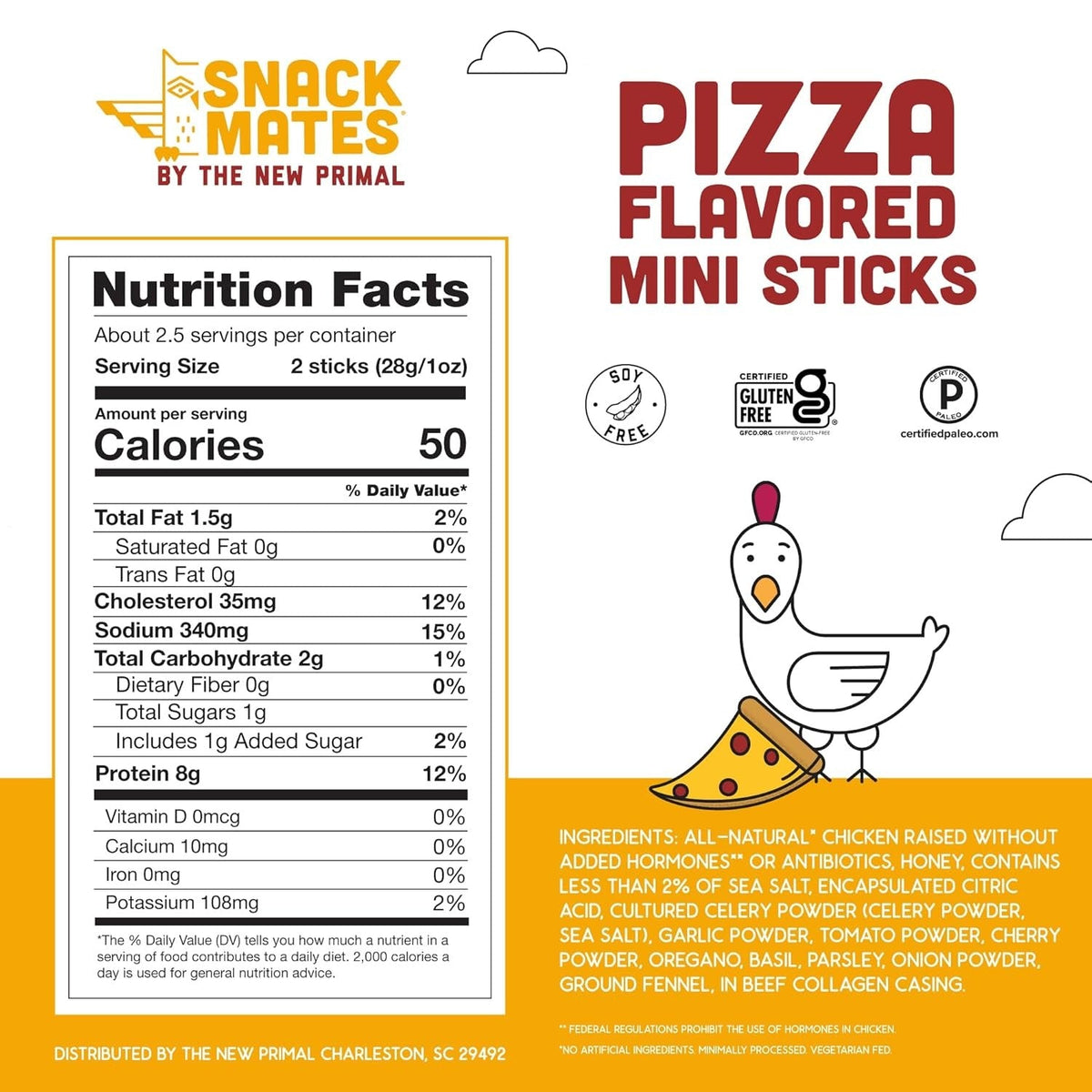 Snack Mates Chicken Pizza Stick (8 CT)