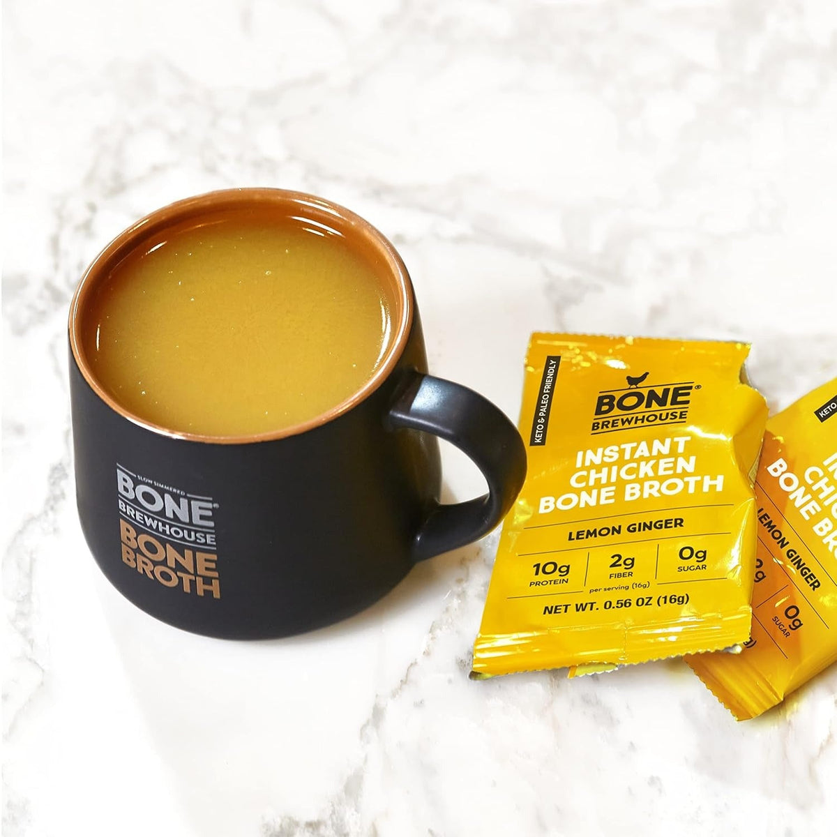 Chicken Lemon Ginger Bone Broth