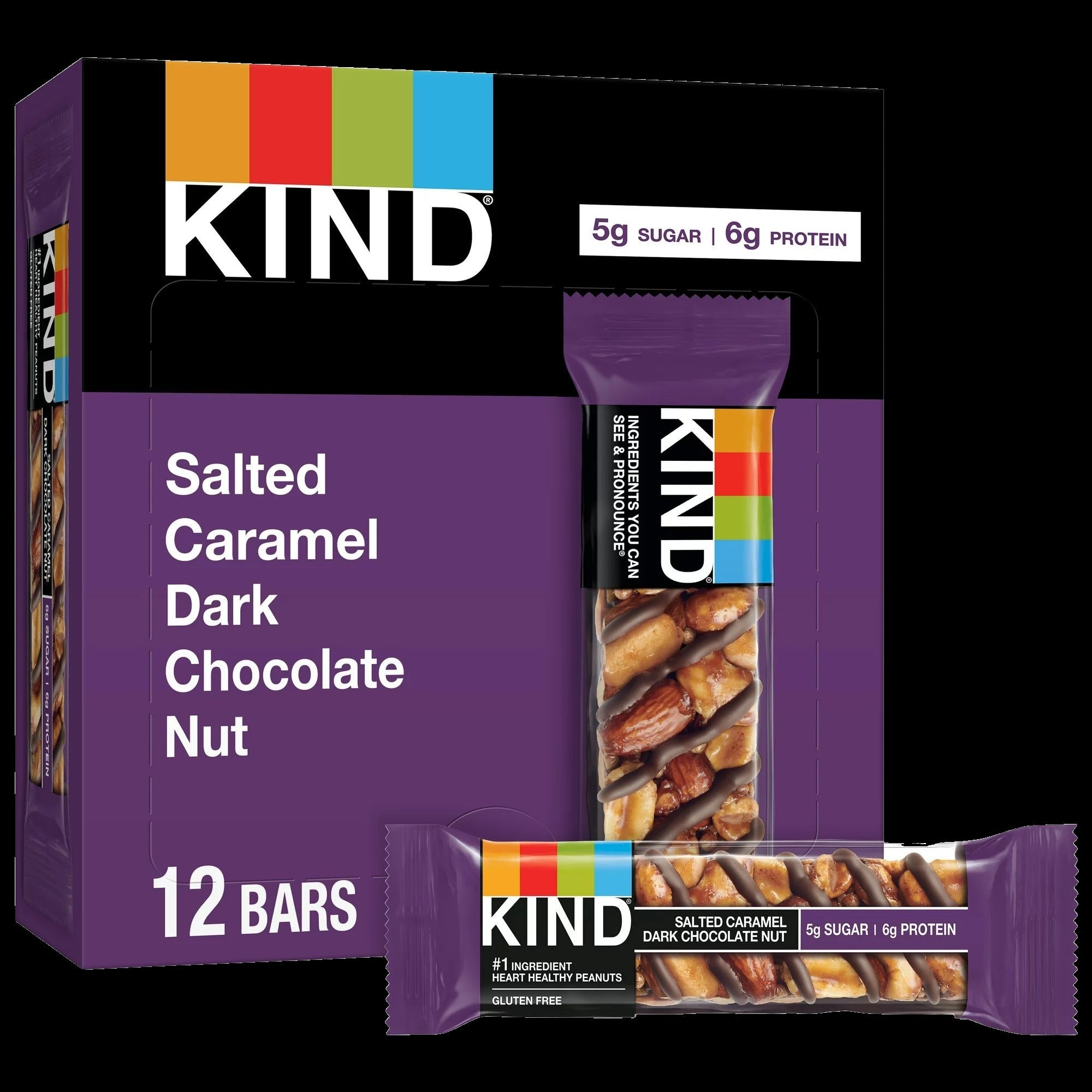 Salted Caramel & Dark Chocolate Nut Bar (12 CT)