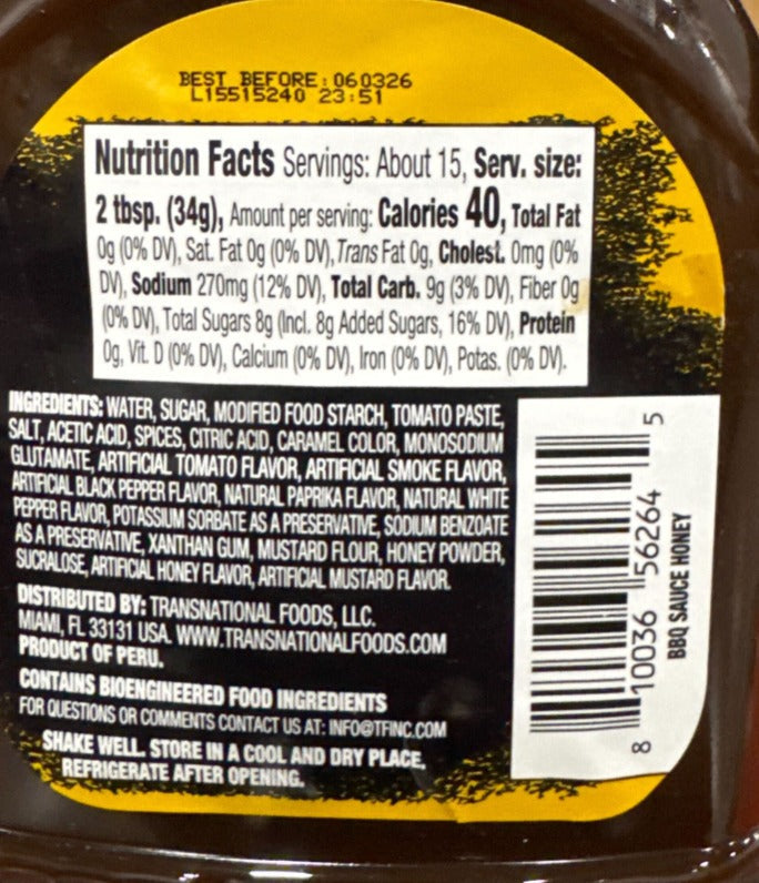 Honey BBQ Sauce