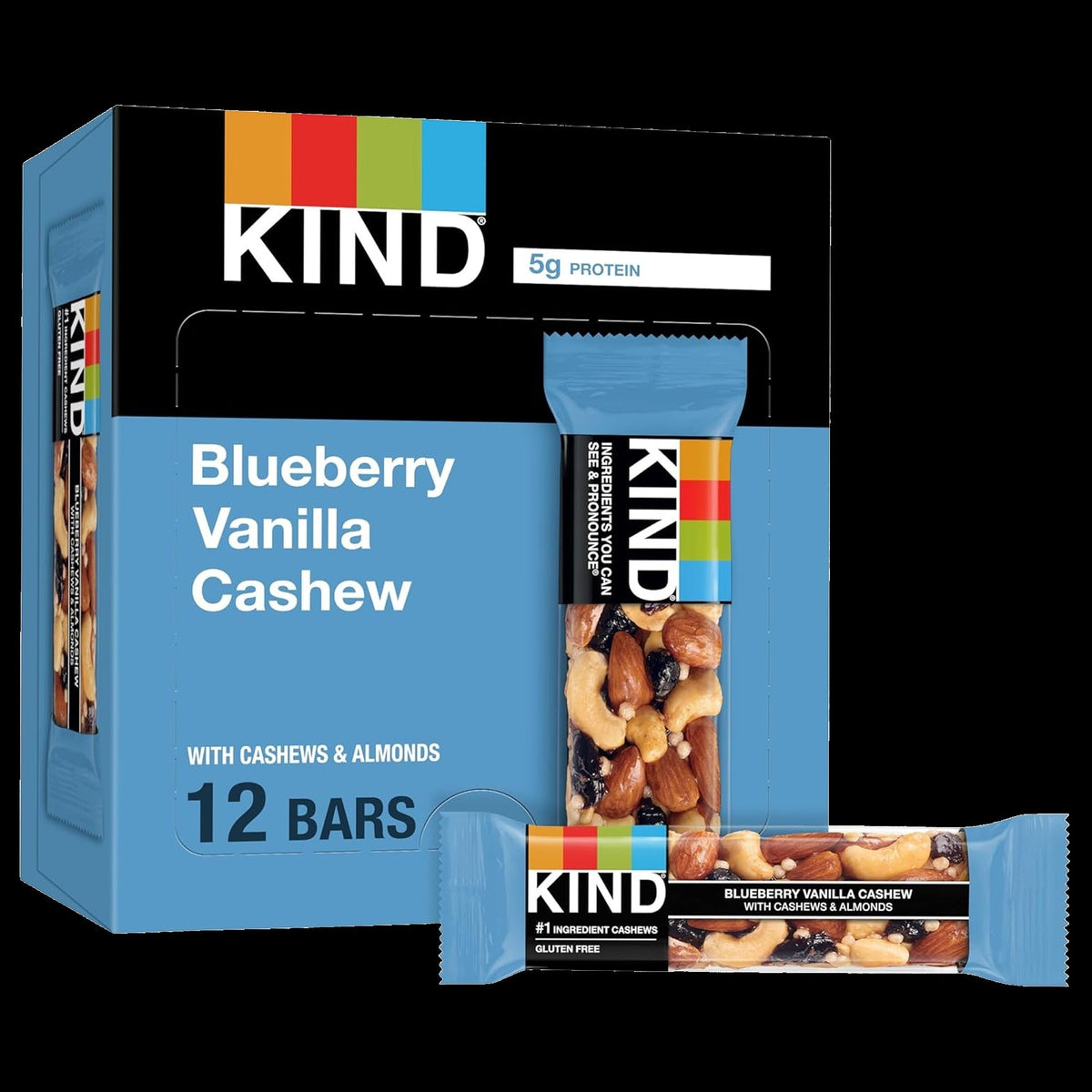 Blueberry Vanilla Cashew Bars (12 CT)