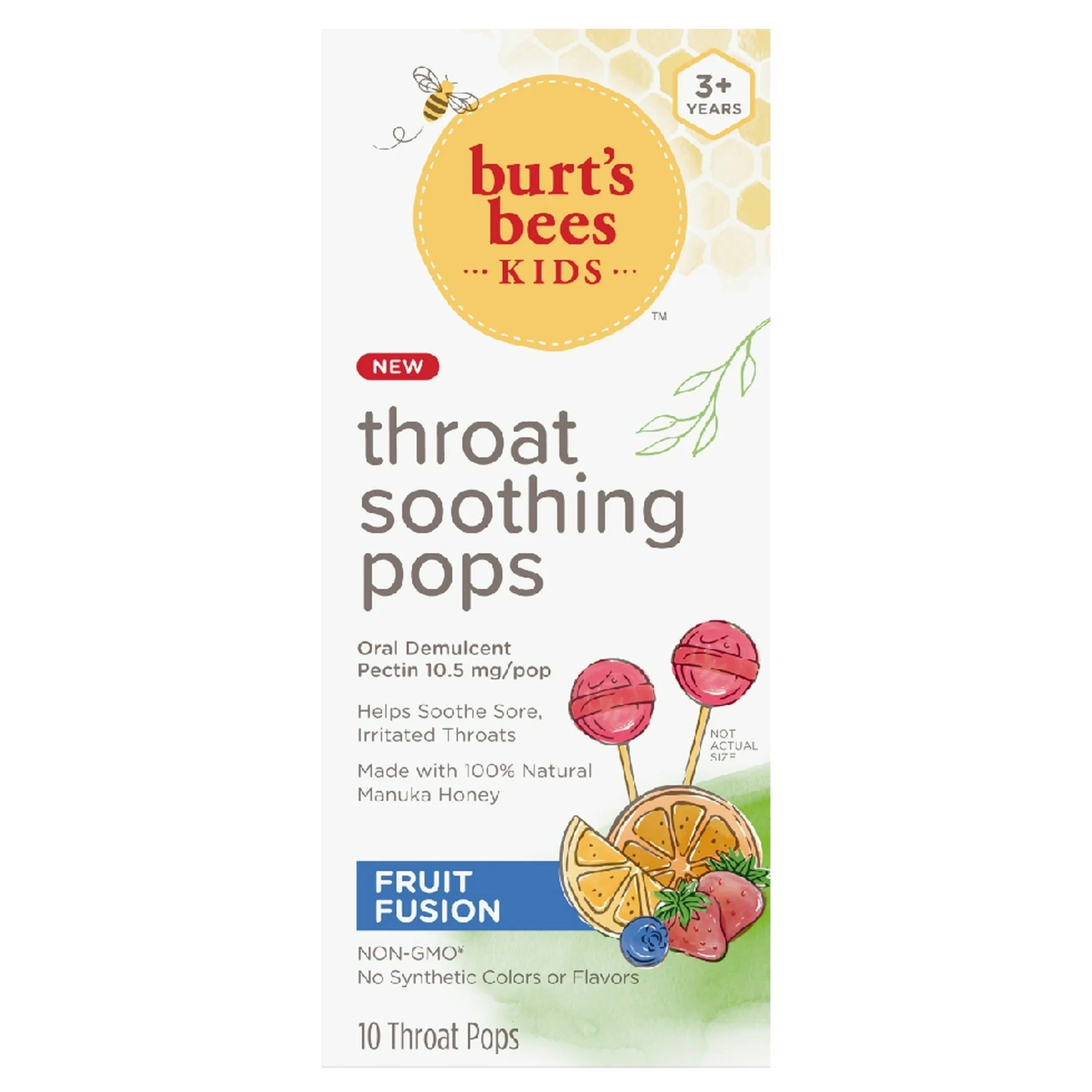 Throat Soothing Pops - Oral Demulcent - Fruit Fusion (10 CT)
