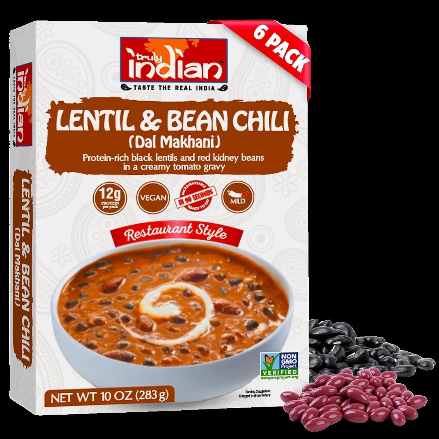 Dal Makhani Vegan Lentil & Bean Chili Entree (6 Pack)