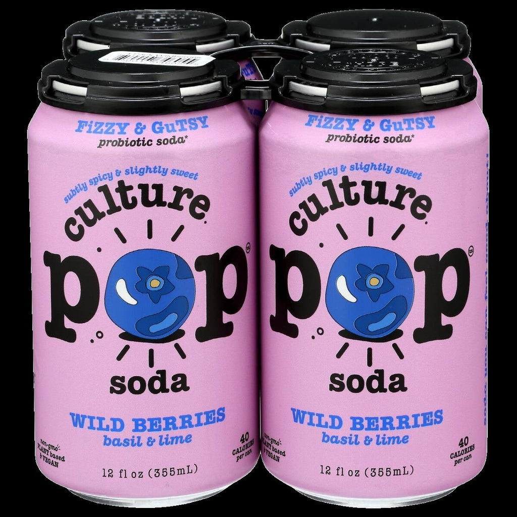 Wild Berry Probiotic Soda (4 Pack)