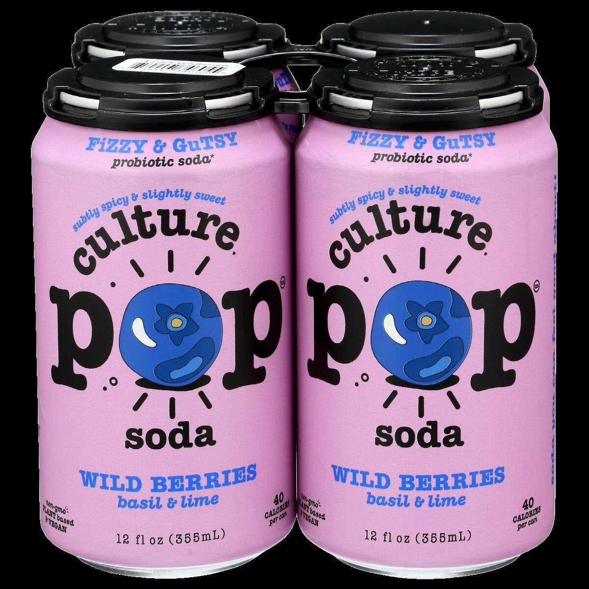 Wild Berry Probiotic Soda (4 Pack)