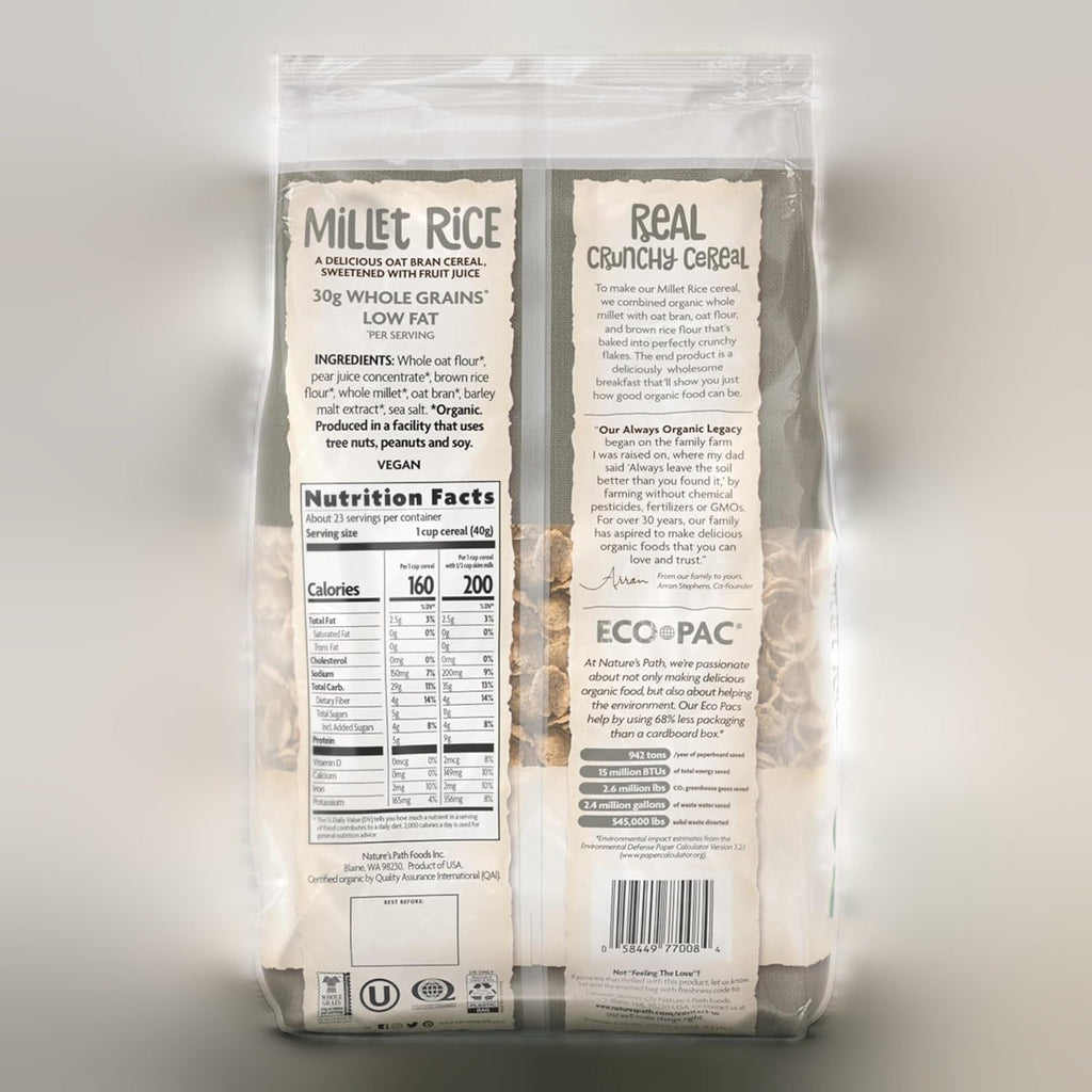 Organic Millet Rice Flakes Cereal