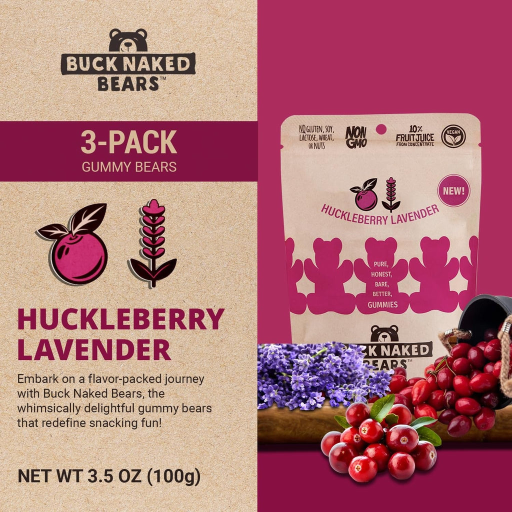 Huckleberry Lavender Gummy Bears
