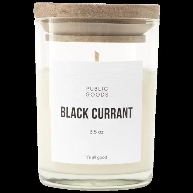Black Currant Soy Candle Wooden Lid