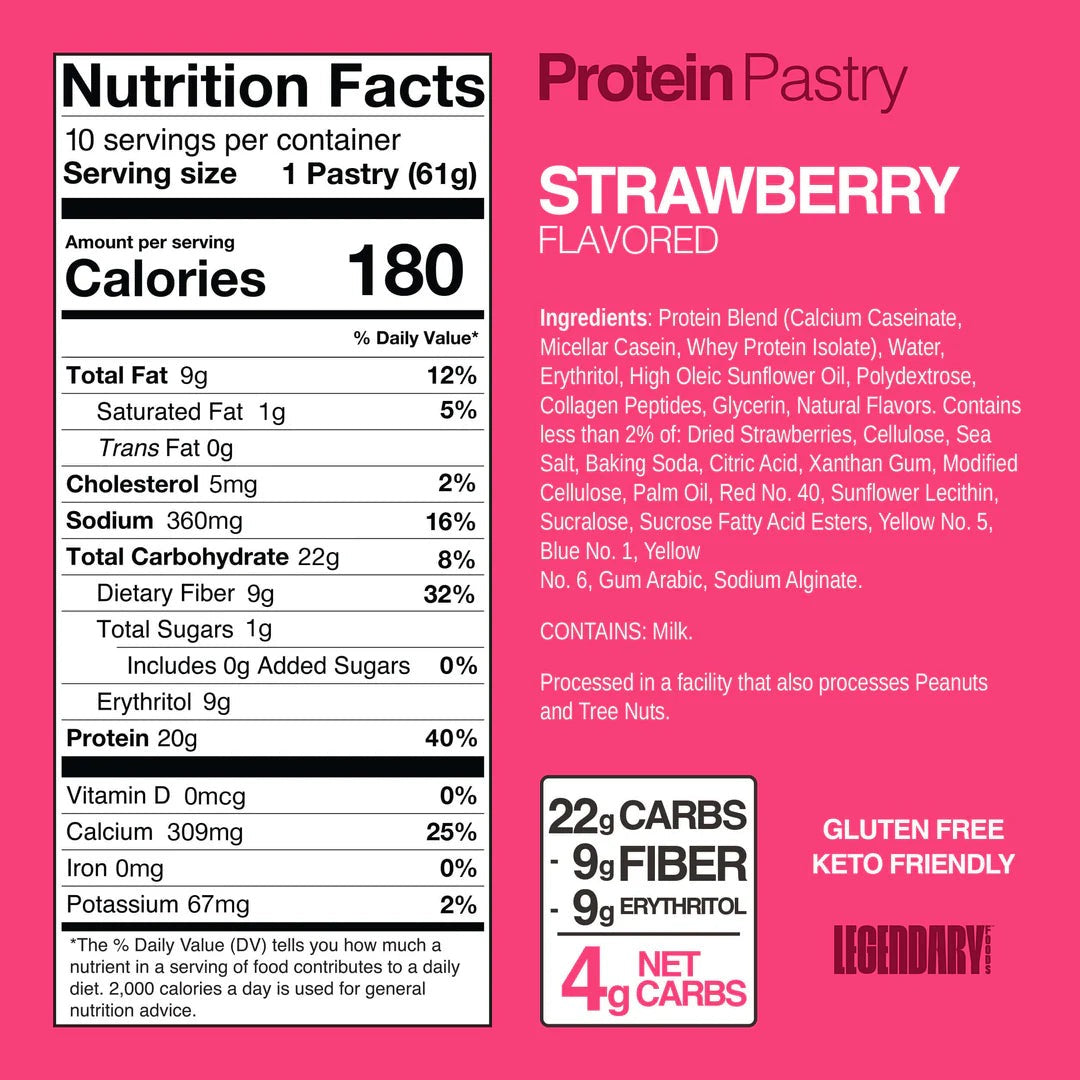 Protein Pastry - Strawberry (10 Pack)