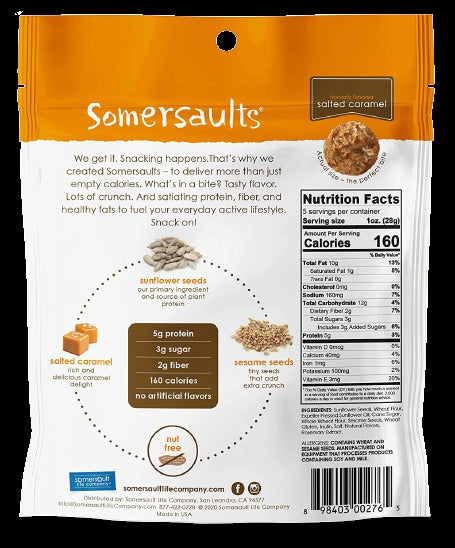 Salted Carmel Sunflower Seed Crunchy Bites