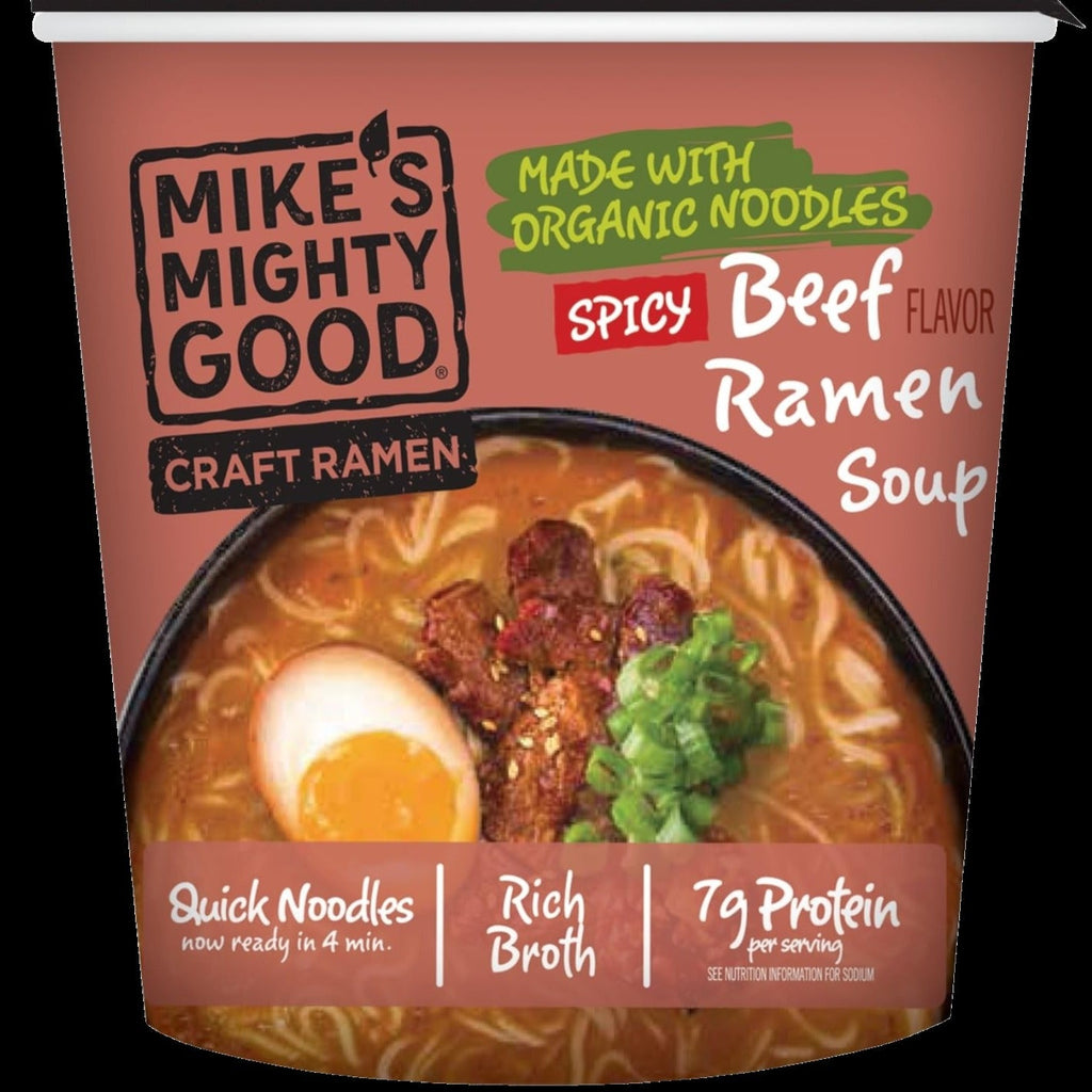 Organic Spicy Beef Flavor Ramen Noodle Soup Cup (6 Pack)