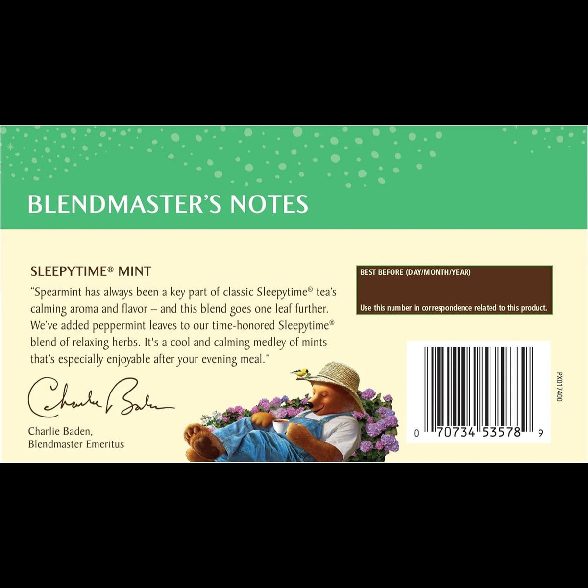 Sleepytime Mint Herbal Tea (20 CT)
