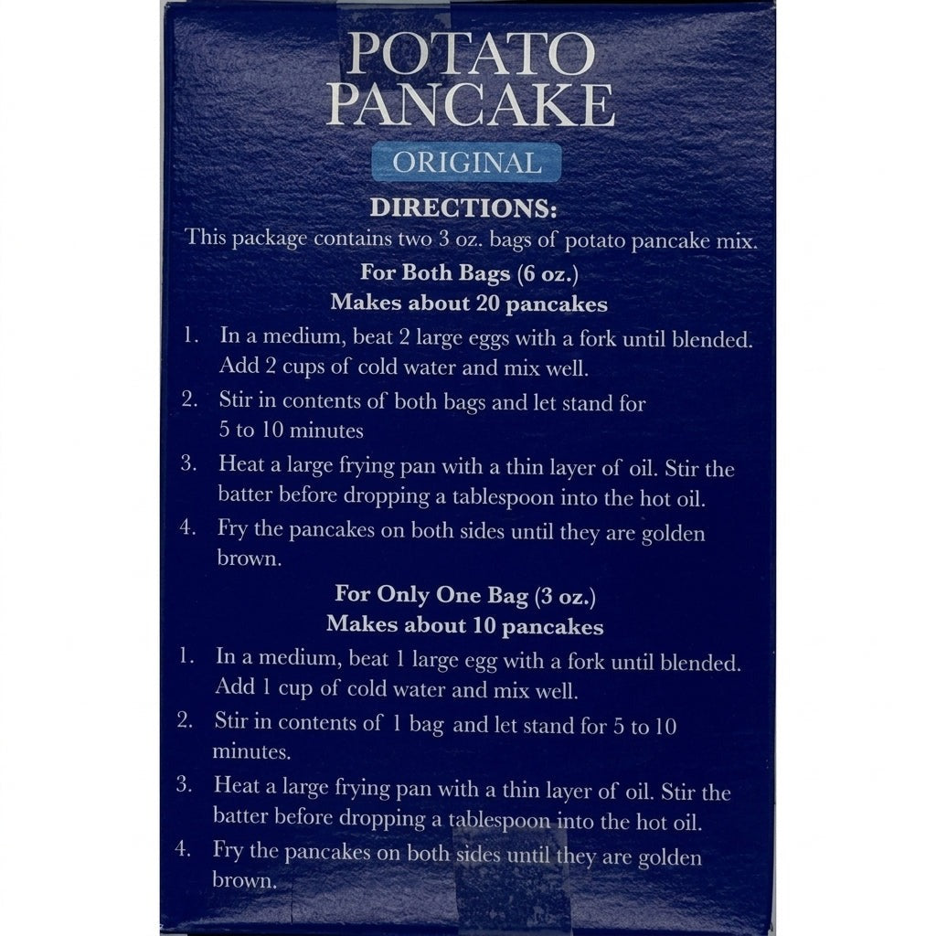 Potato Pancake Mix