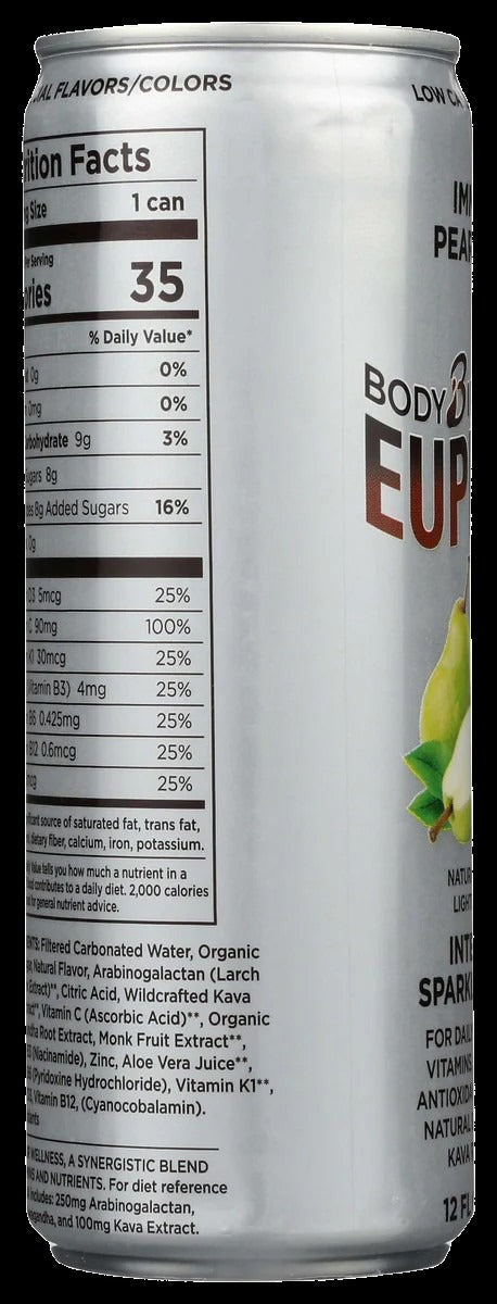 Intelligent Sparkling Water Pear Ginger (12 Pack)