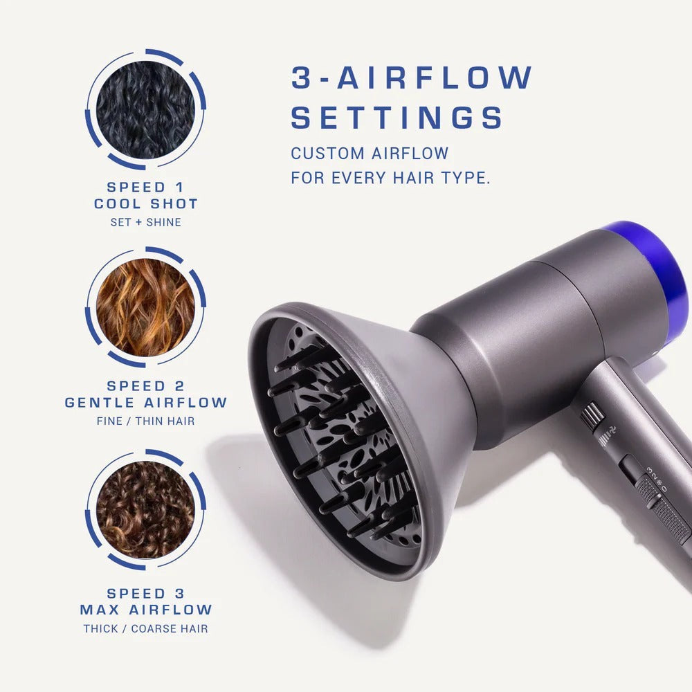 Prisma Pro Dryer With Adjustable Airflow Technology - Black