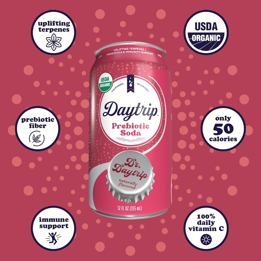 Organic Prebiotic Dr. Daytrip Soda (12 CT)