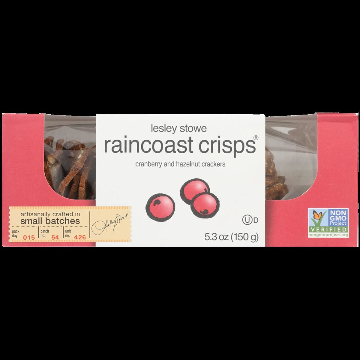 Cranberry And Hazelnut Raincoast Crisps