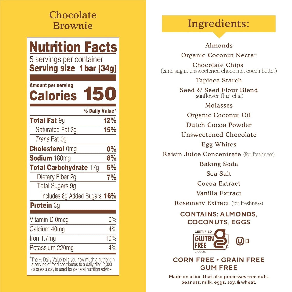 Chocolate Brownie Soft Baked Bars (3 Pack)