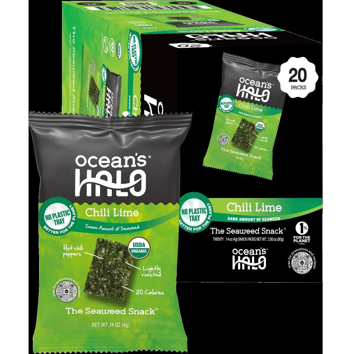 Chili Lime Seaweed Snack (20 Pack)