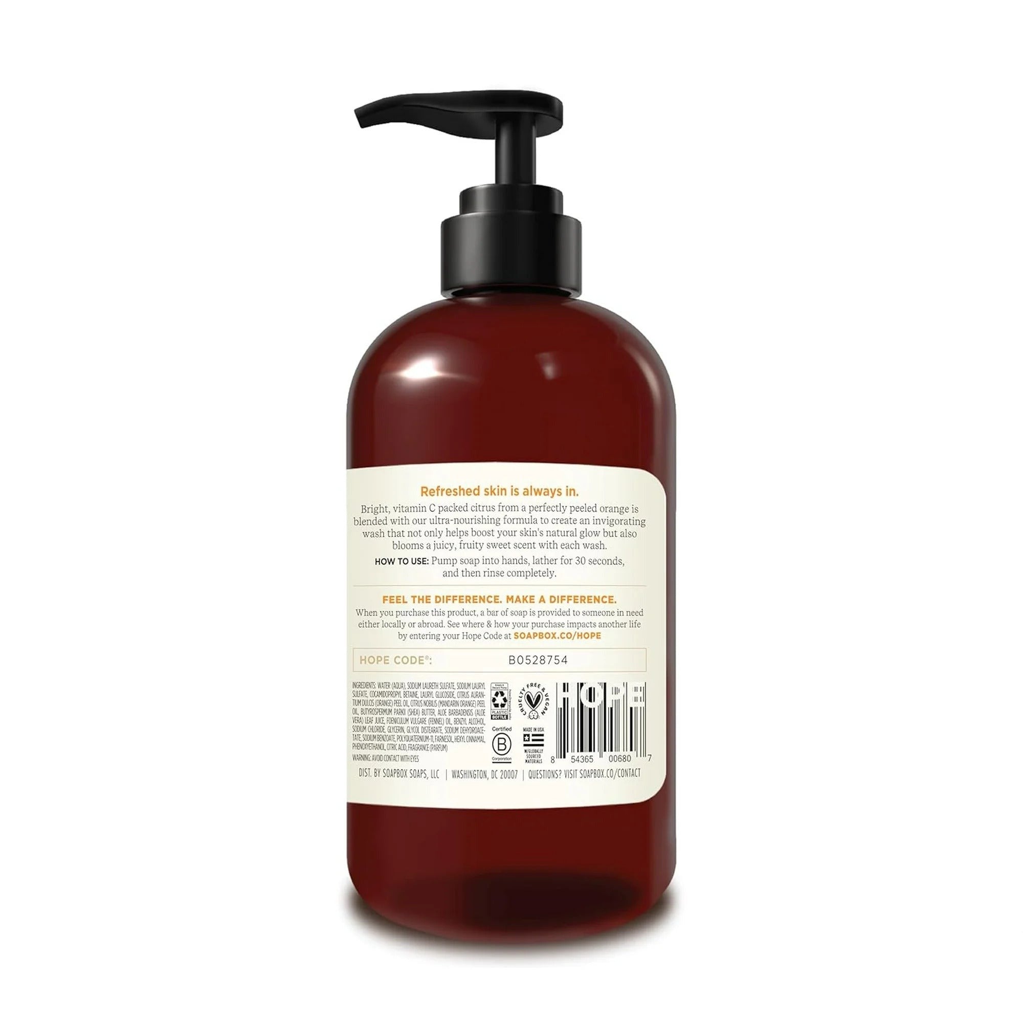 Citrus Peach Rose Liquid Hand Soap