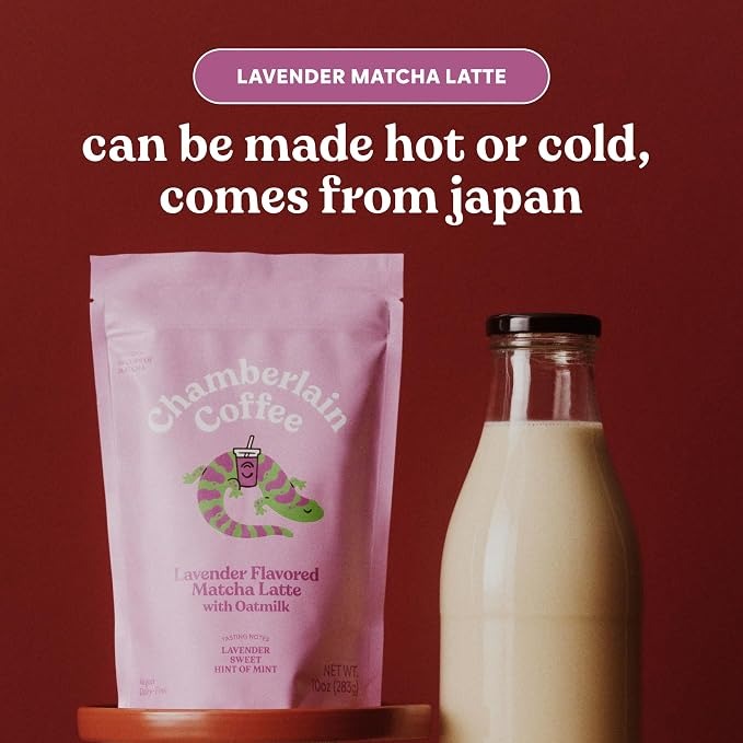 Lavender Matcha Oat Milk Latte