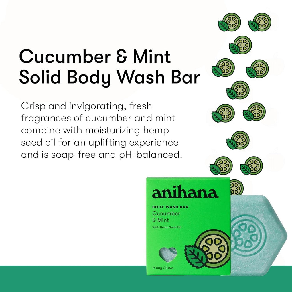 Cucumber and Mint Body Wash Bar