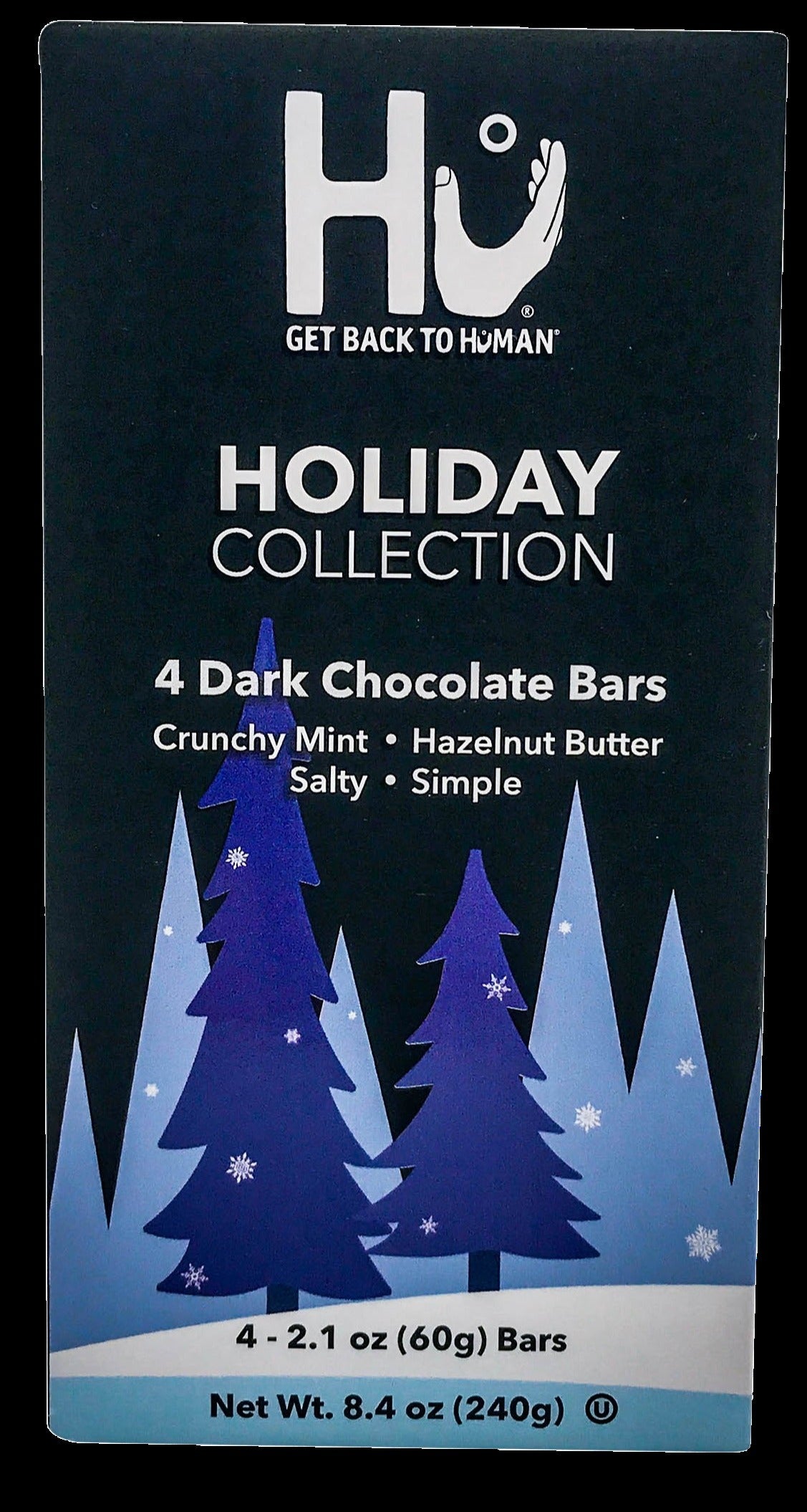 Holiday Collection Dark Chocolate Bar (4 Pack)