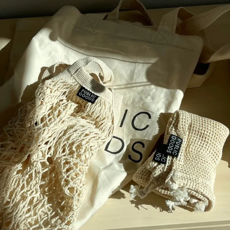 Wide Mesh Tote