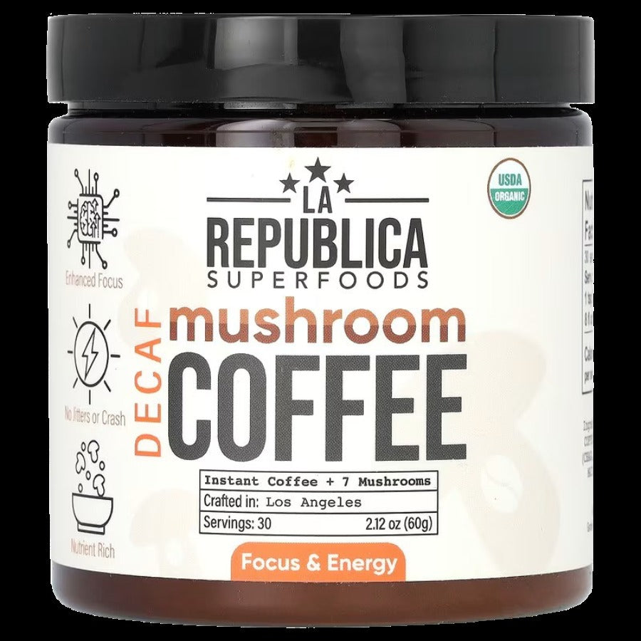 Decaf Mushroom Coffee with 7 Superfood Mushrooms