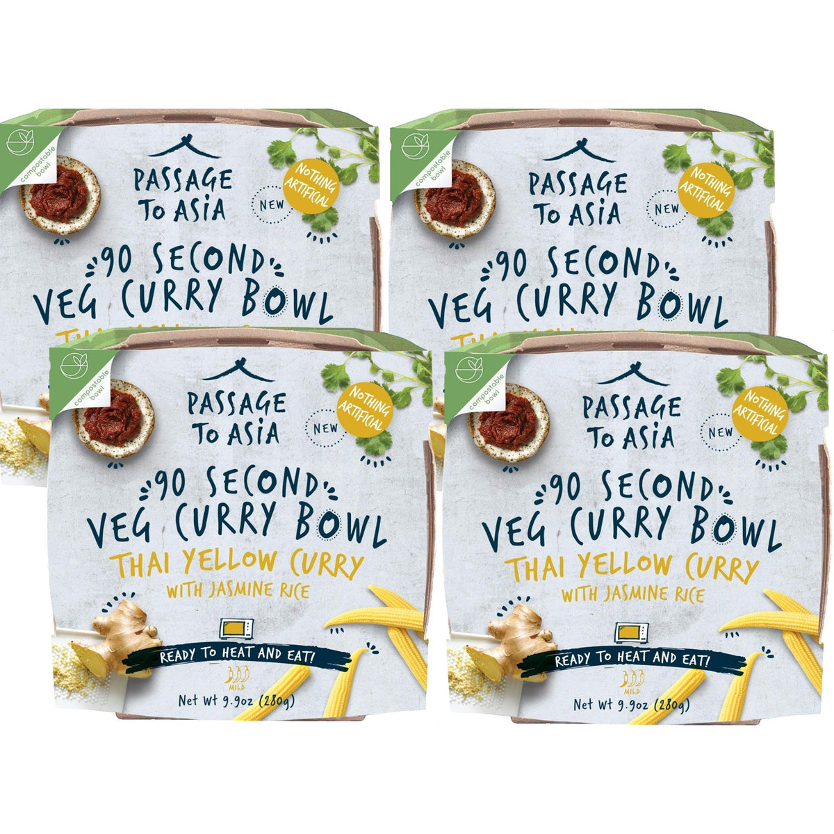 Thai Yellow Curry With Jasmine Rice Entree (4 CT)