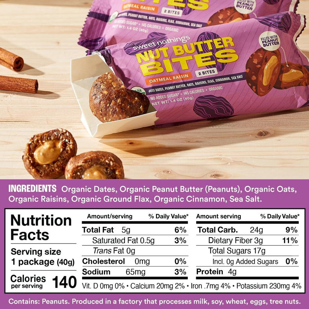 Oatmeal Raisin and Peanut Butter Bites (12 CT)