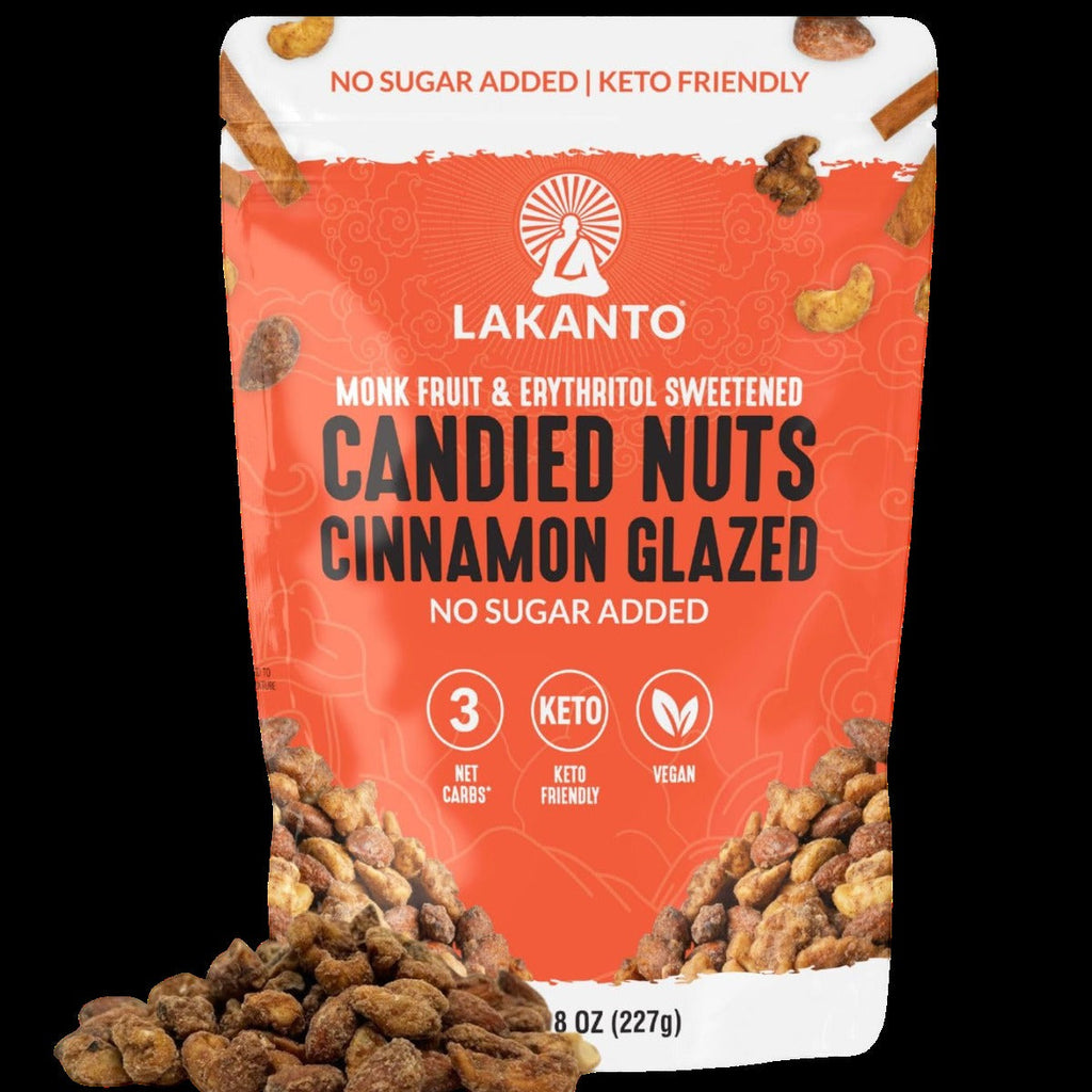 Keto Cinnamon Spice Mixed Candied Nuts
