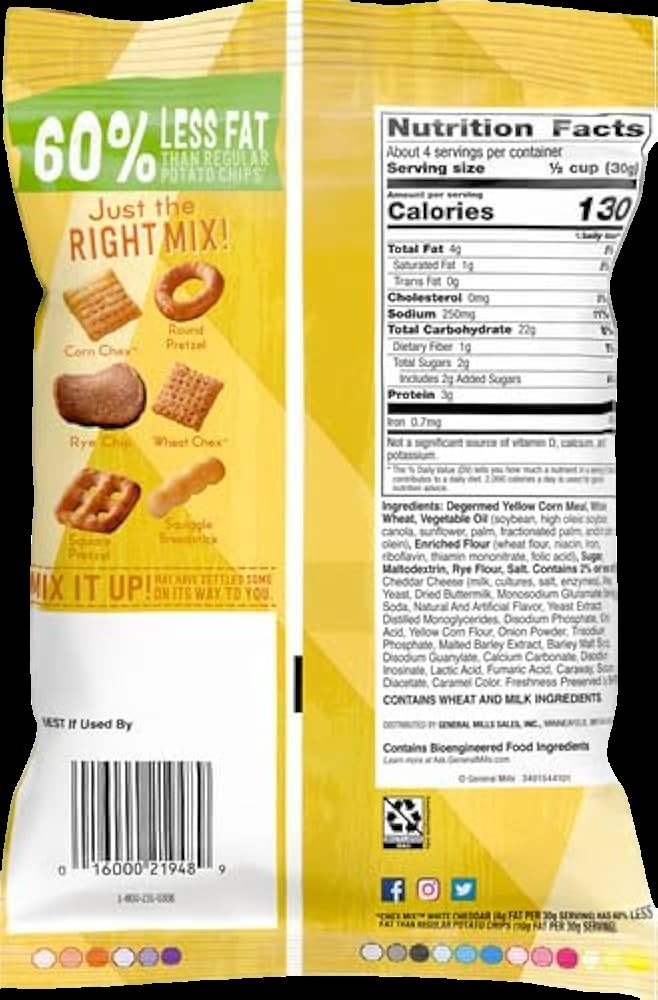 Savory Snack Mix White Cheddar (8 Pack)