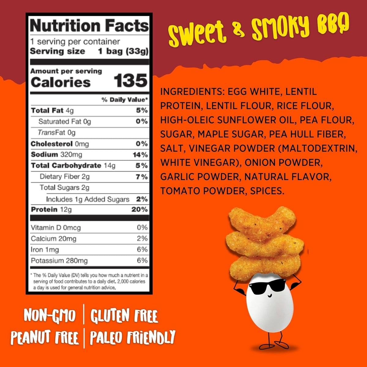 Egg-Cellent Protein Puffs - BBQ (10 CT)