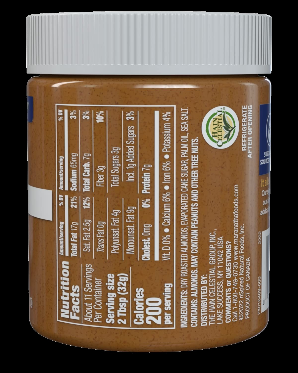 Crunchy Almond Butter - No Stir