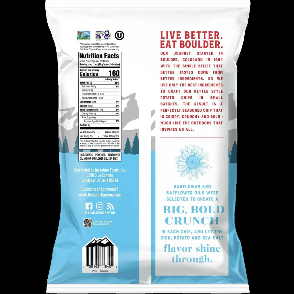 60% Less Sodium Kettle Style Potato Chips