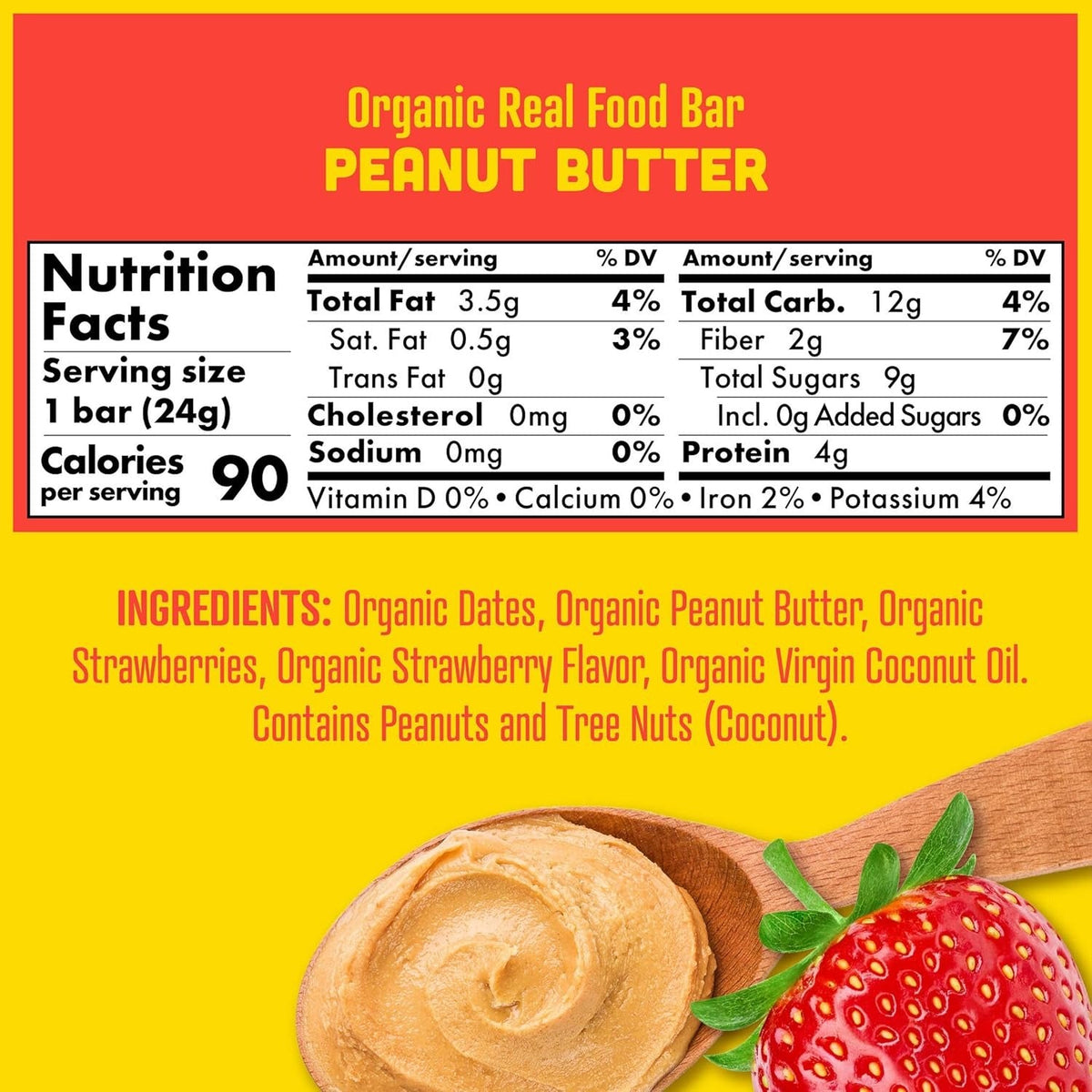 Organic Peanut Butter & Jelly Kid's Snack Bar (6 CT)