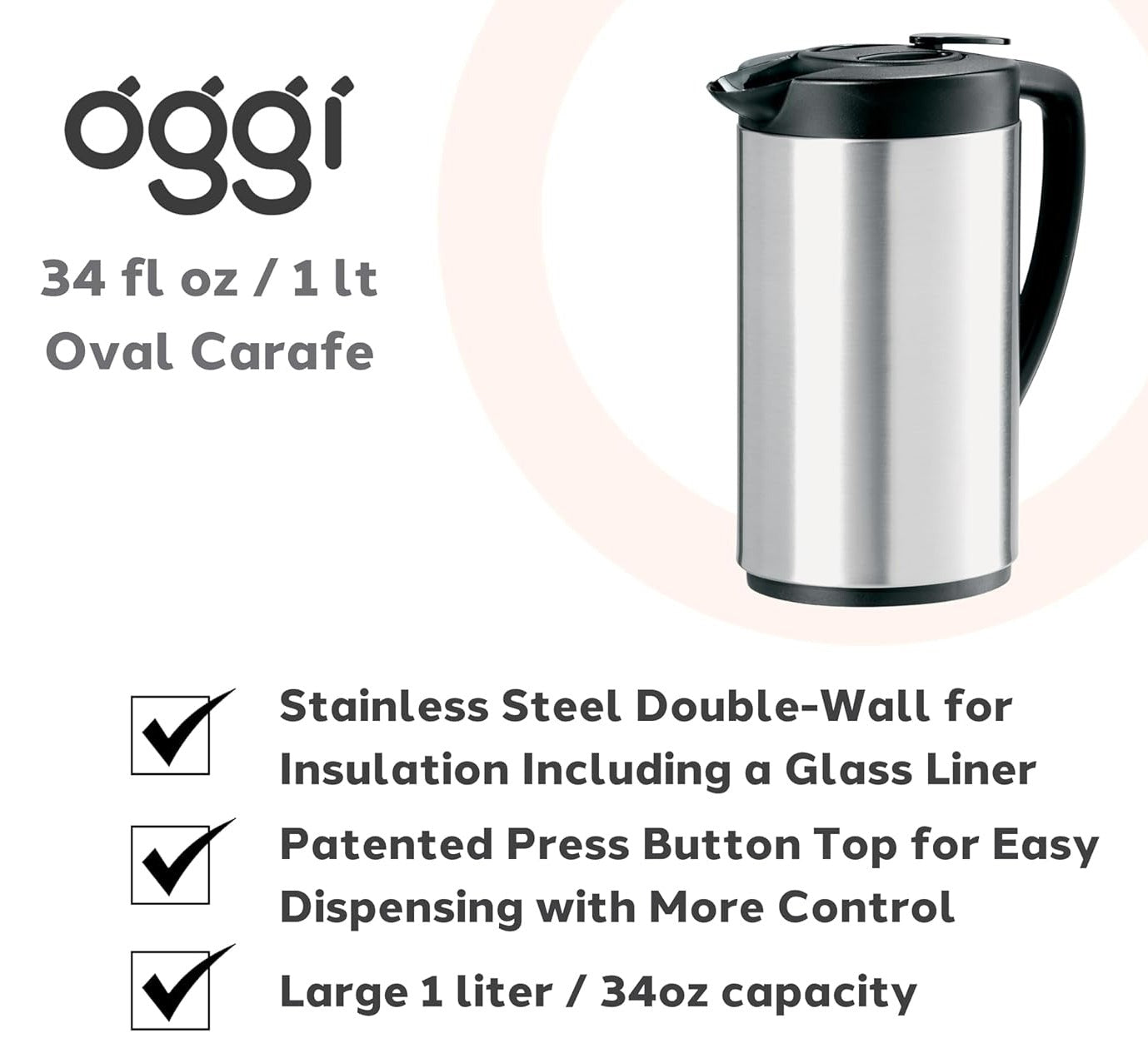 34oz Oval Carafe