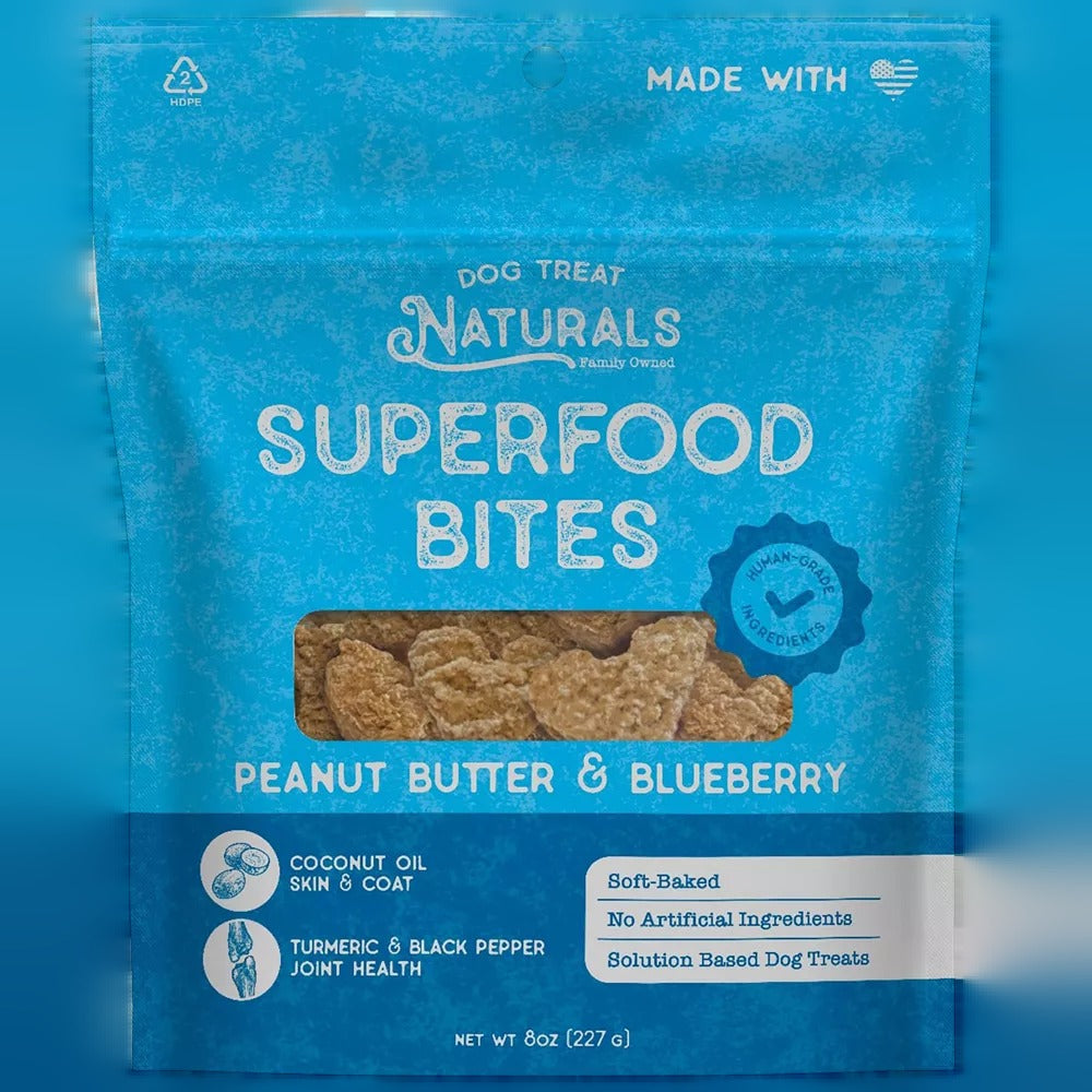 Superfood Dog Bites - Peanut & Blueberry