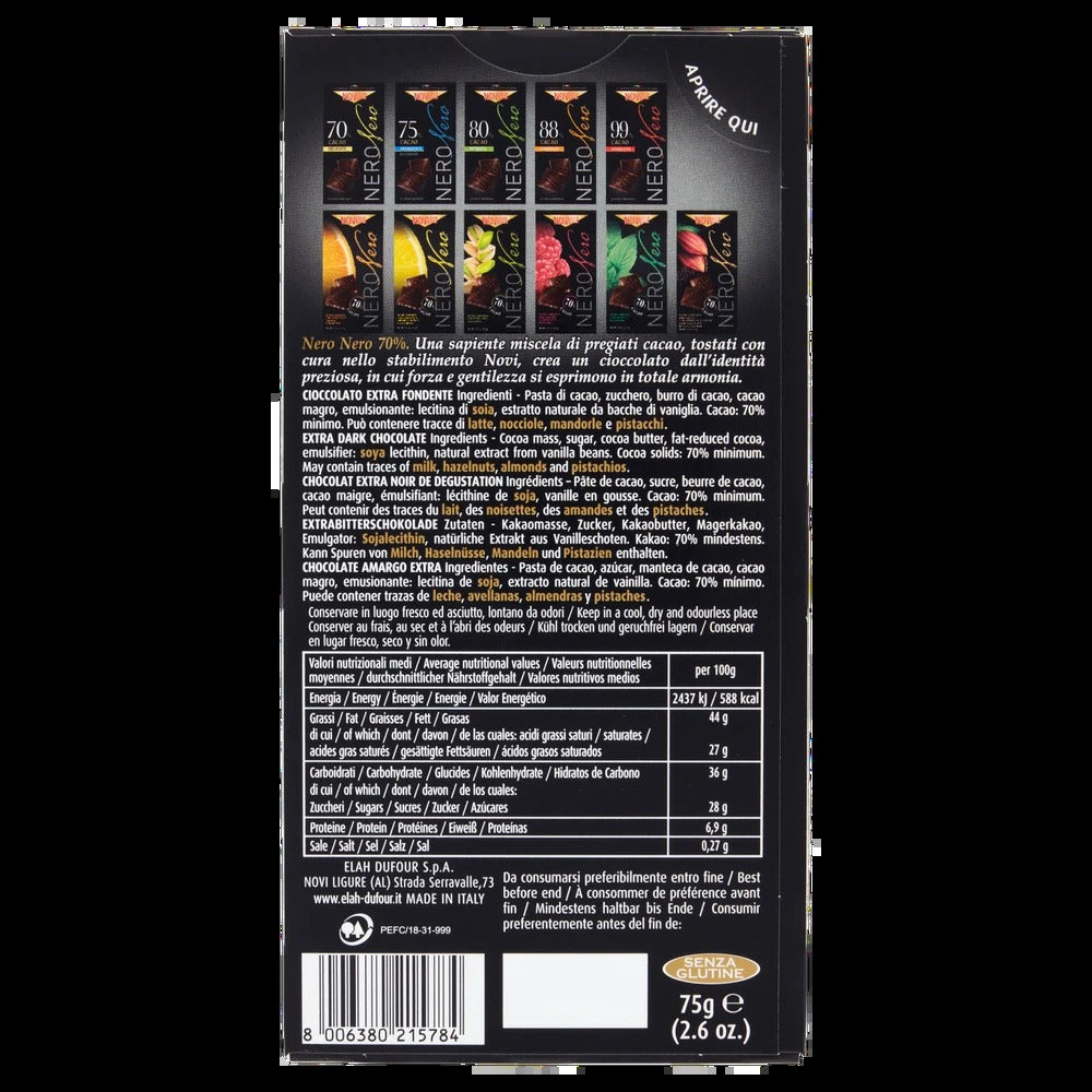 Nero 70% Dark Chocolate Bar