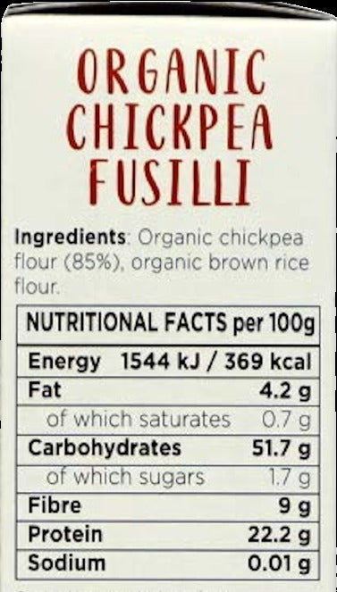 Chickpea Fusilli Pasta