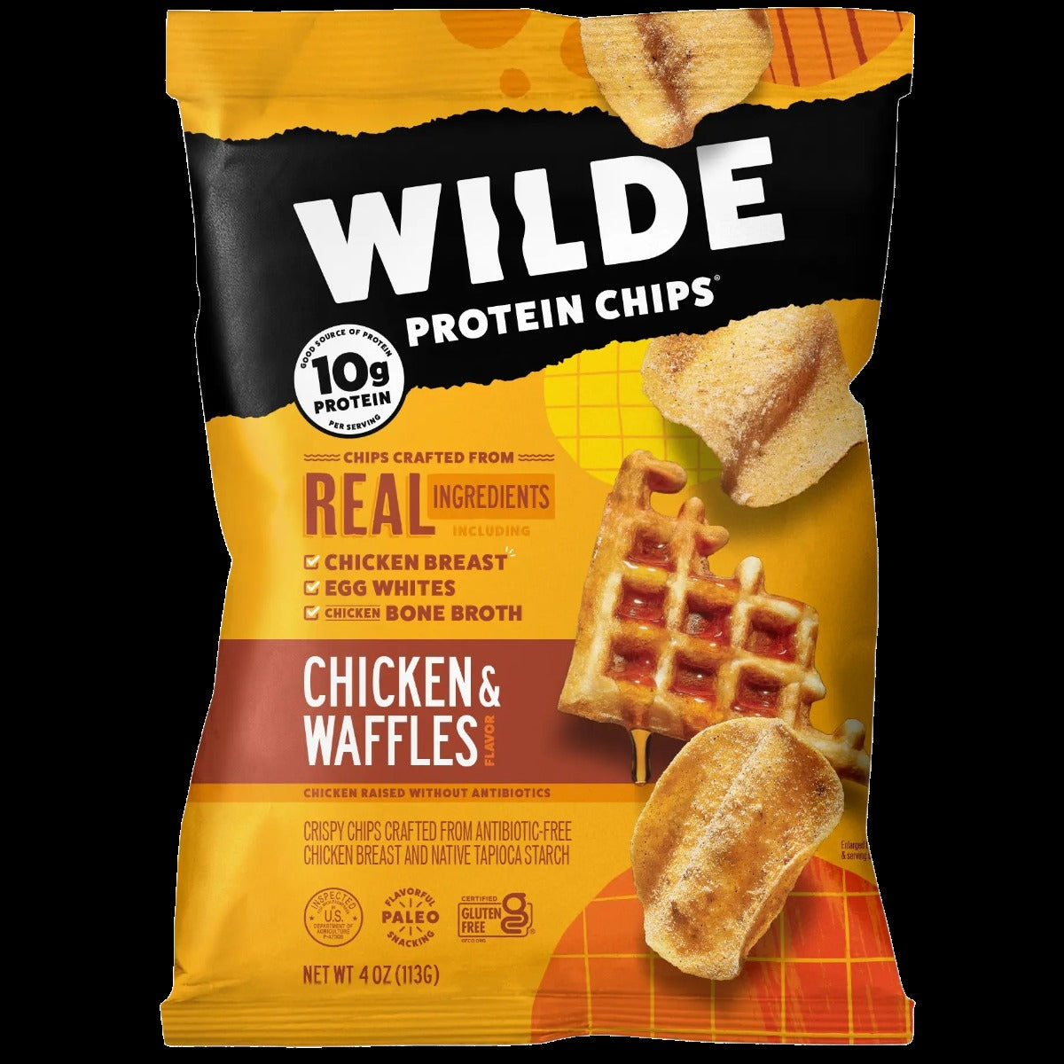 Chicken and Waffles Protein Chips