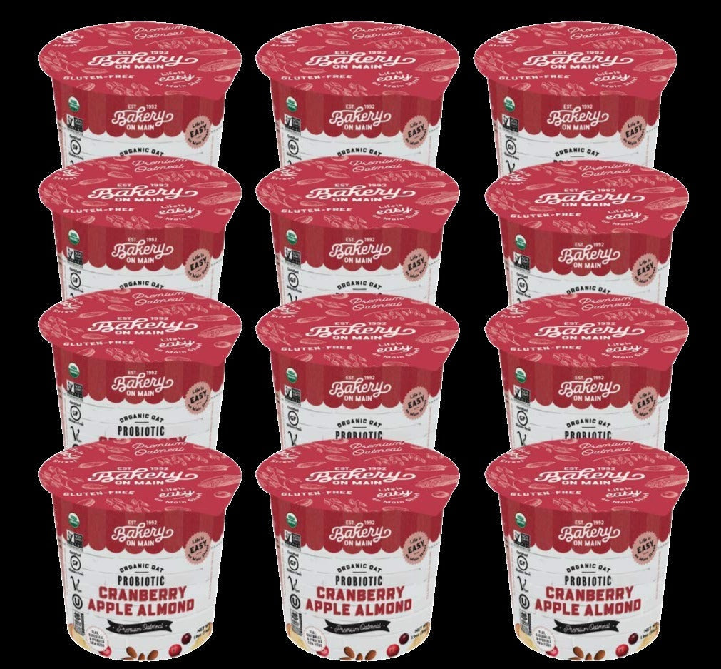 Cranberry Apple Almond Oatmeal Cup (12 Pack)