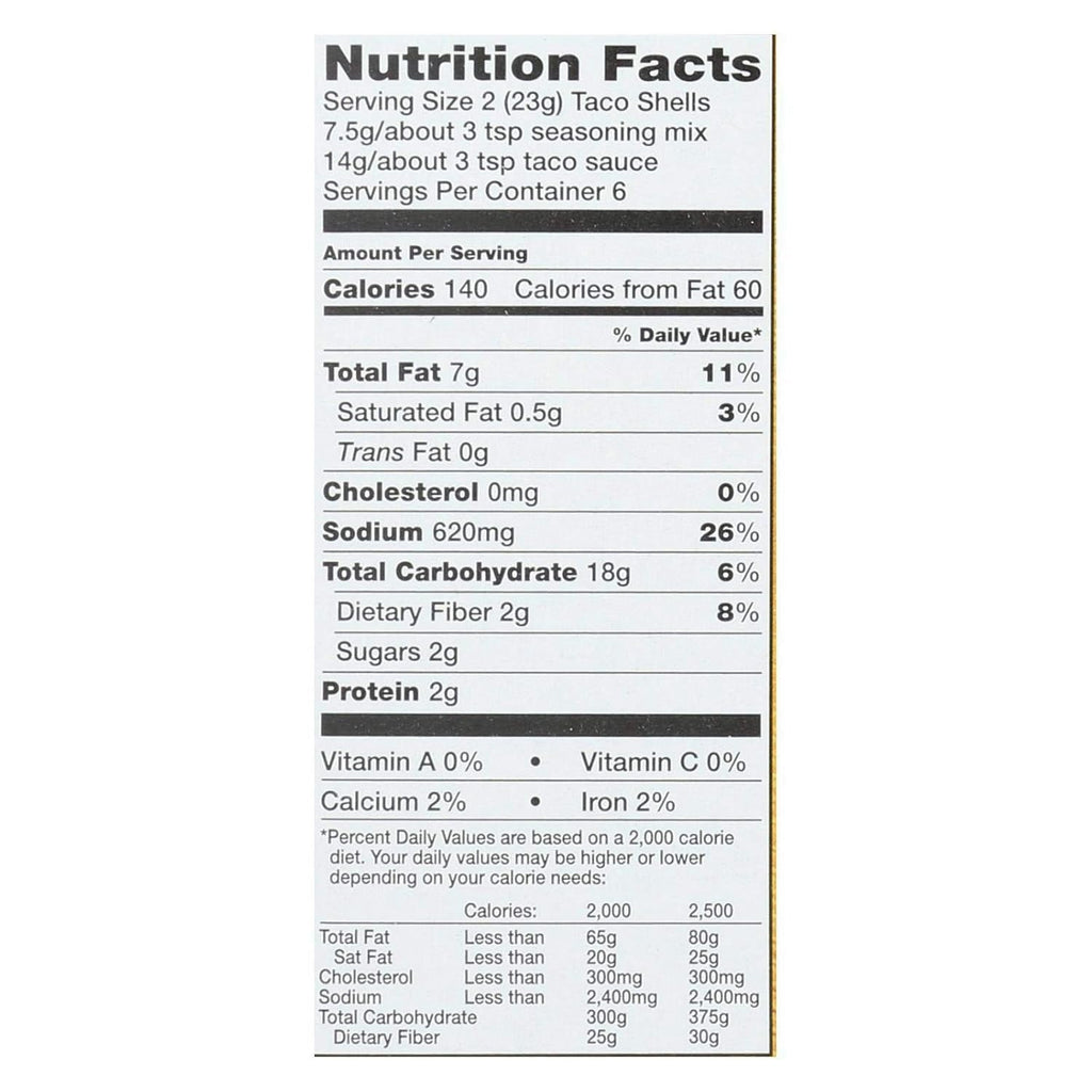 Yellow Corn Taco Dinner Kit