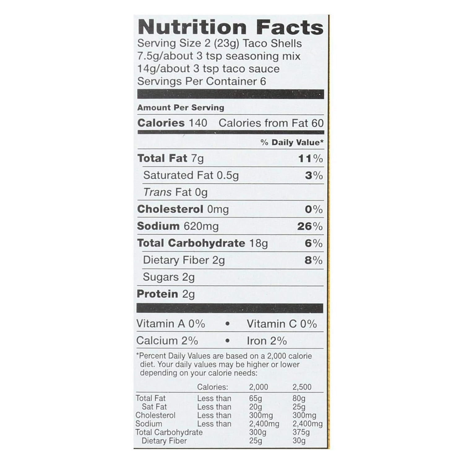 Yellow Corn Taco Dinner Kit